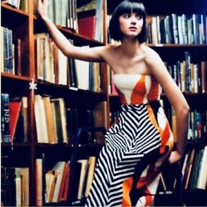 Anthropologie Tabitha Strapless Dress - Size 2